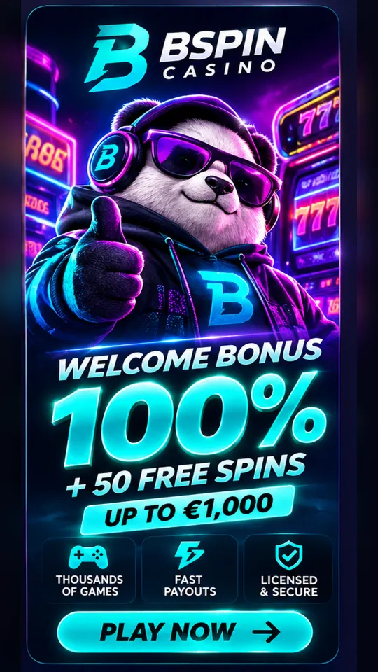Bspin Casino — 100% up to €1,000 + 50 free spins